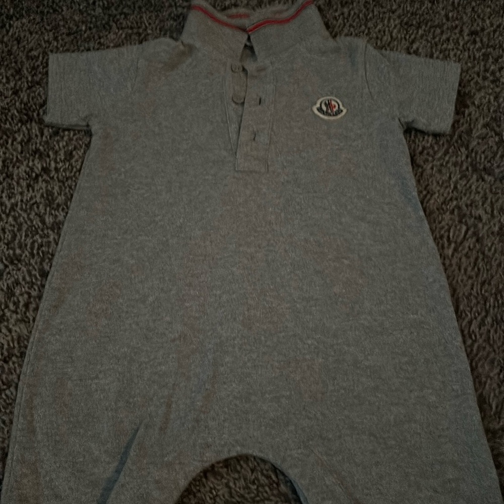 Infant boys moncler one piece outfit